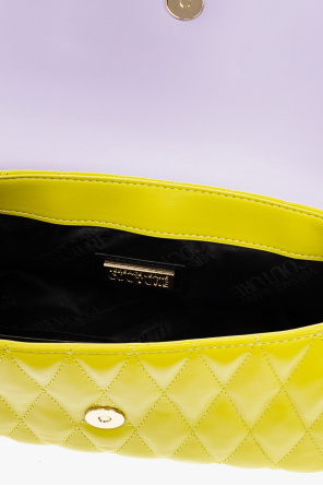 Versace Jeans Couture John Richmond rectangular leather make up bag Nero