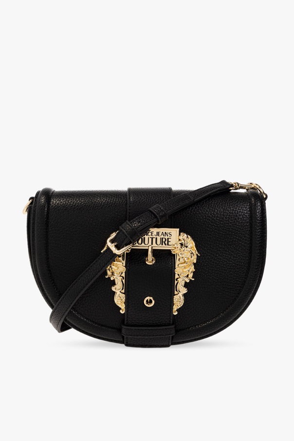 Versace Seamless jeans Couture Shoulder bag with baroque buckle