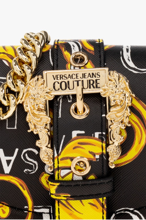 Versace Jeans Couture Balenciaga Cheri leather clutch bag Schwarz