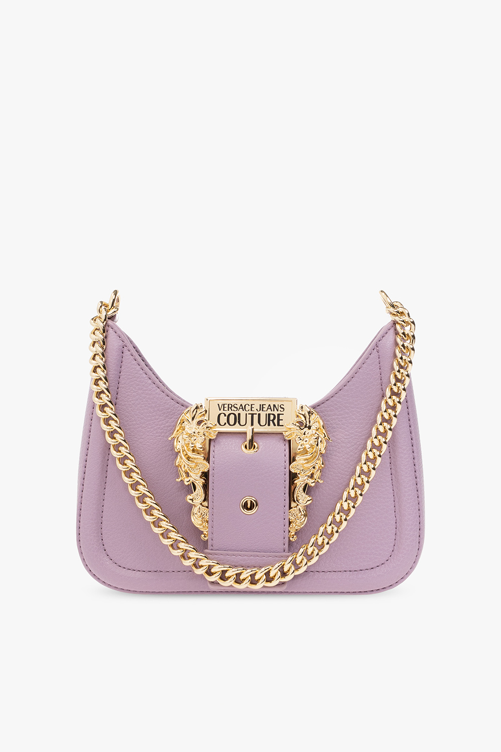 Versace Jeans Couture Purple Buckle Bag