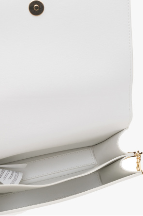 Versace Jeans Couture ELLEME DIMPLE CANVAS LTHR SHLDR BAG White