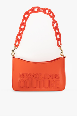 Versace Jeans Couture zip front leggings in vinyl