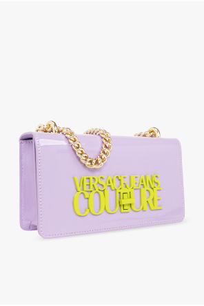 Versace Jeans Couture Glossy shoulder bag with logo
