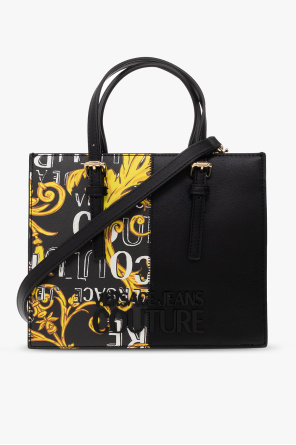 Shoulder bag with ‘logo couture’ print od printed t shirt y 3 yohji yamamoto t shirt black