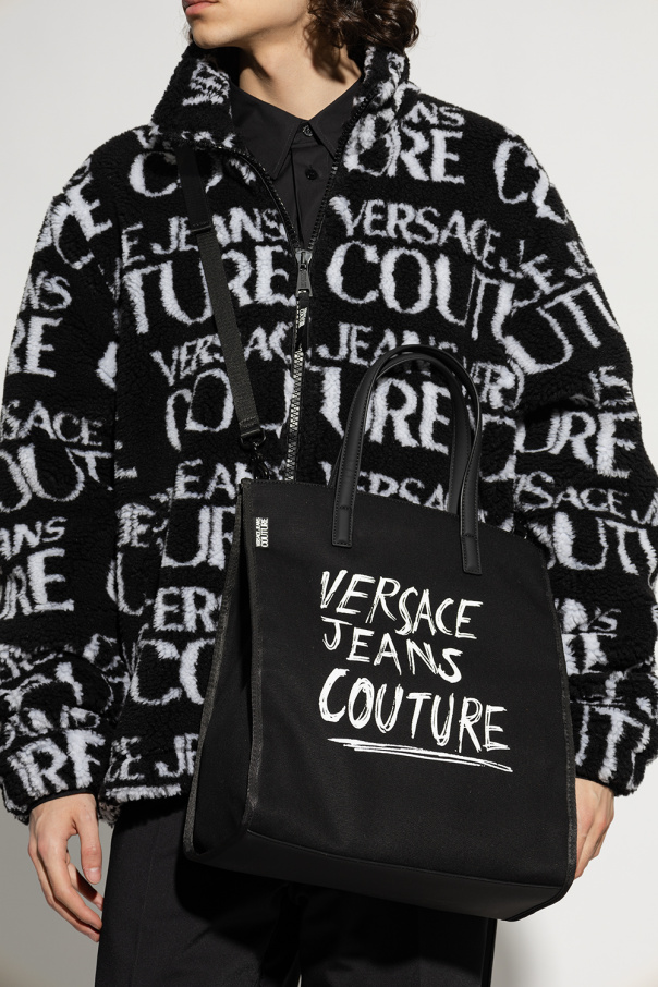 Versace polka Jeans Couture Torba typu ‘shopper’ z logo
