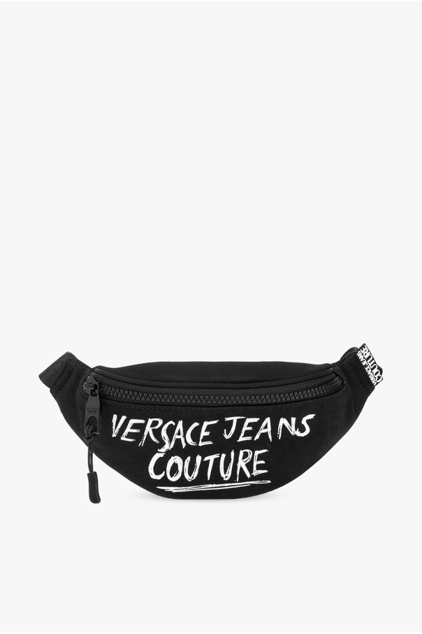 Versace Jeans Couture Patriot Lips Cotton Fleece Sleeveless Hoodie Dress