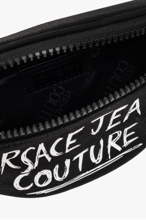 Versace Jeans Couture Patriot Lips Cotton Fleece Sleeveless Hoodie Dress