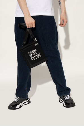 Shoulder bag with logo od printed t shirt y 3 yohji yamamoto t shirt black