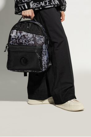 Plecak z logo od Versace Jeans Couture
