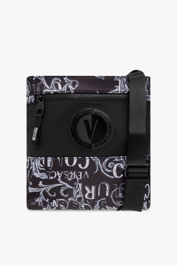Versace Jeans Couture Wzorzysta torba na ramię
