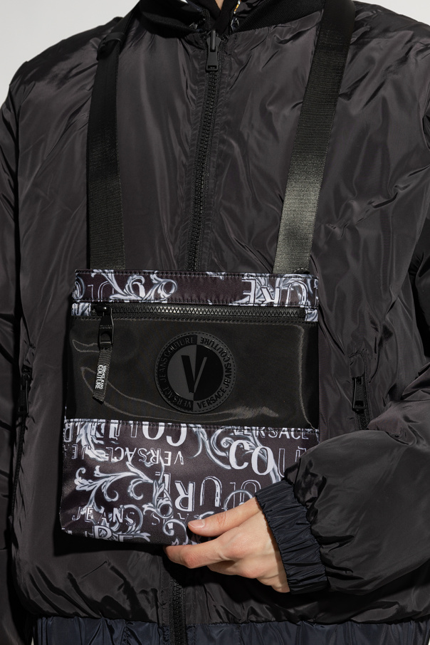 Versace Jeans Couture Wzorzysta torba na ramię