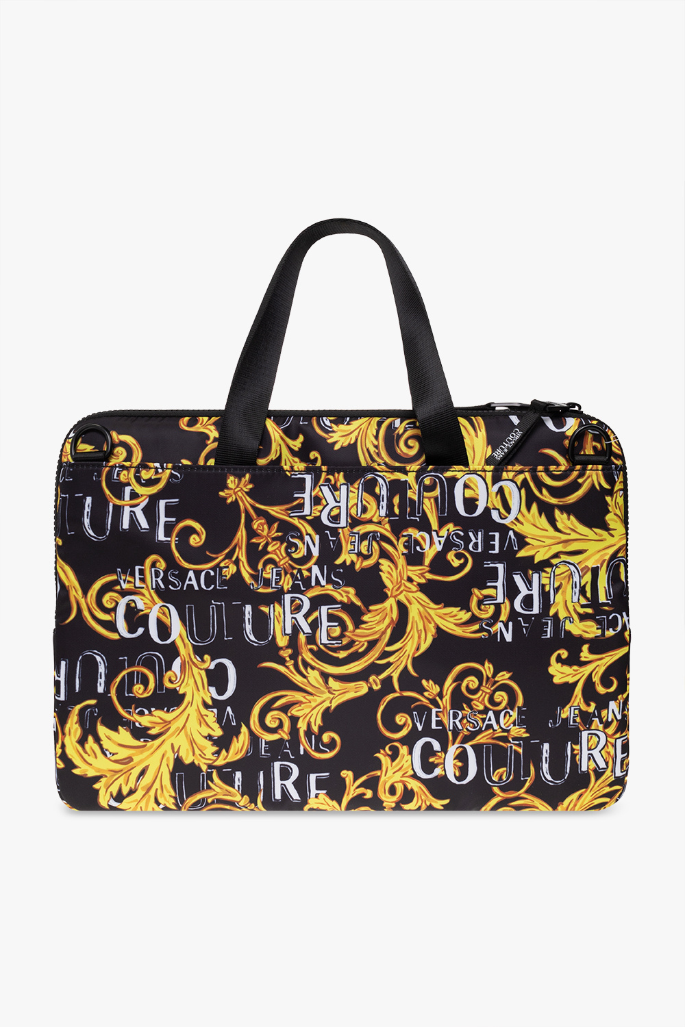 Versace Jeans Couture Briefcase with ‘Logo Couture’ print