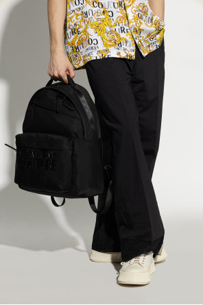 Plecak z logo od Versace Jeans Couture