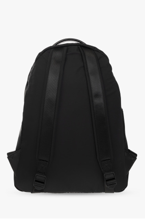 Versace Black-Portrait Jeans Couture Backpack with logo