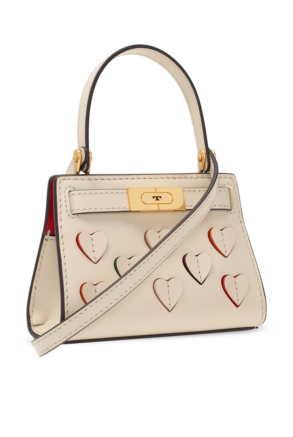 Tory Burch Lee Radziwill Petite Bag in Beige New Cream Leather