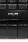Saint Laurent BLACK Leather wash bag