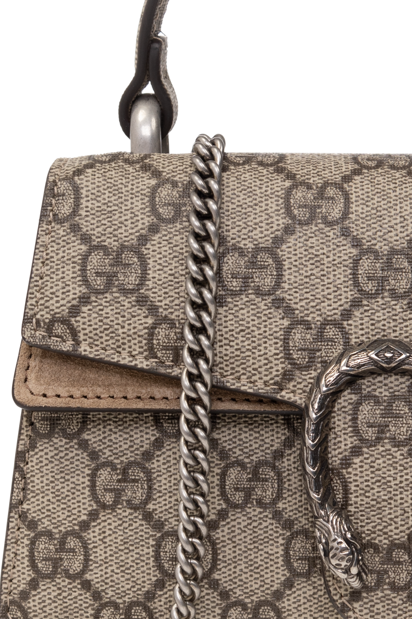 Gucci Dionysus Gg Supreme Motif Mini Shoulder Bag In Beige