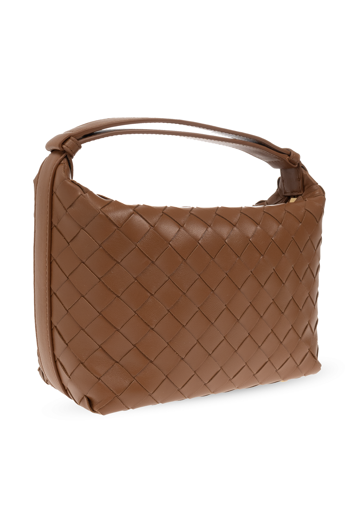Buy BOTTEGA VENETA Mini Wallace Top Handle Bag, Tan Brown Color Women