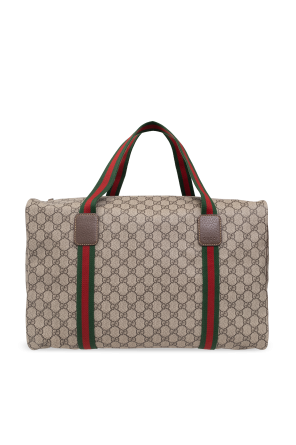 gucci inch ‘GG Supreme’ canvas holdall bag