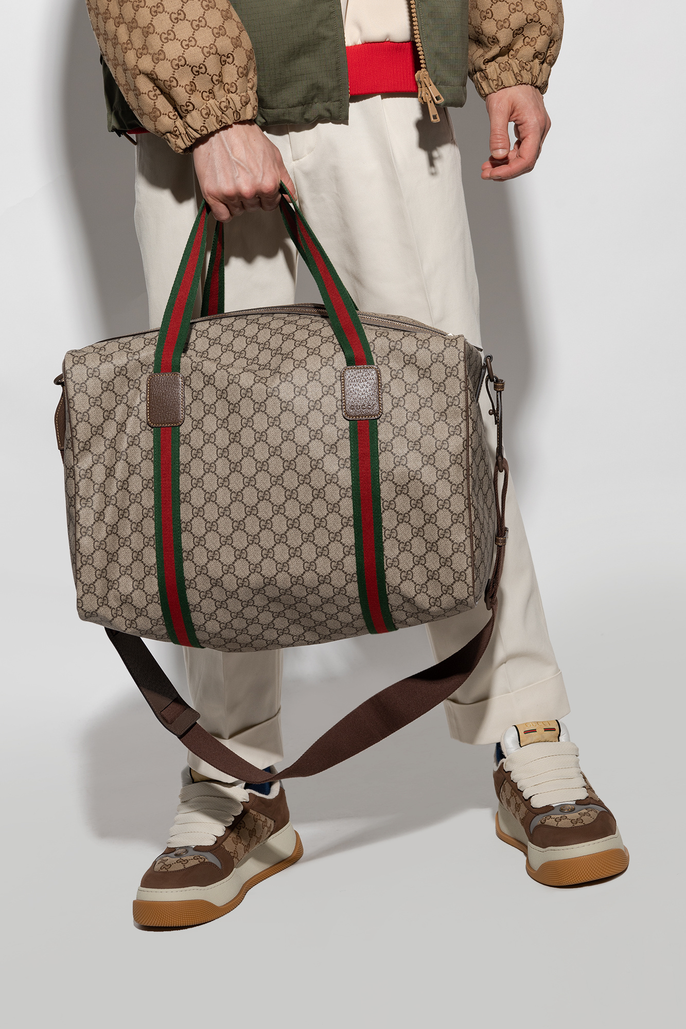 Gucci ‘GG Supreme’ canvas holdall bag