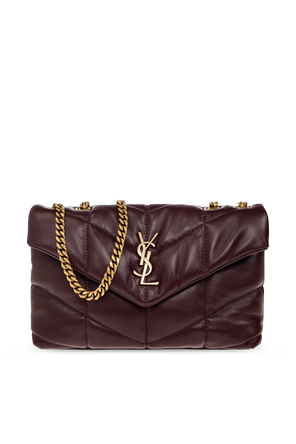 Leather shoulder bag ‘Puffer Mini’