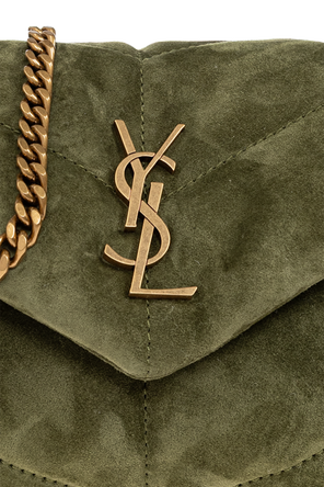 Saint Laurent Bolso de hombro de ante ‘Puffer’