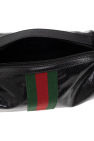 Gucci BLACK Wash bag with ‘Web’ stripe