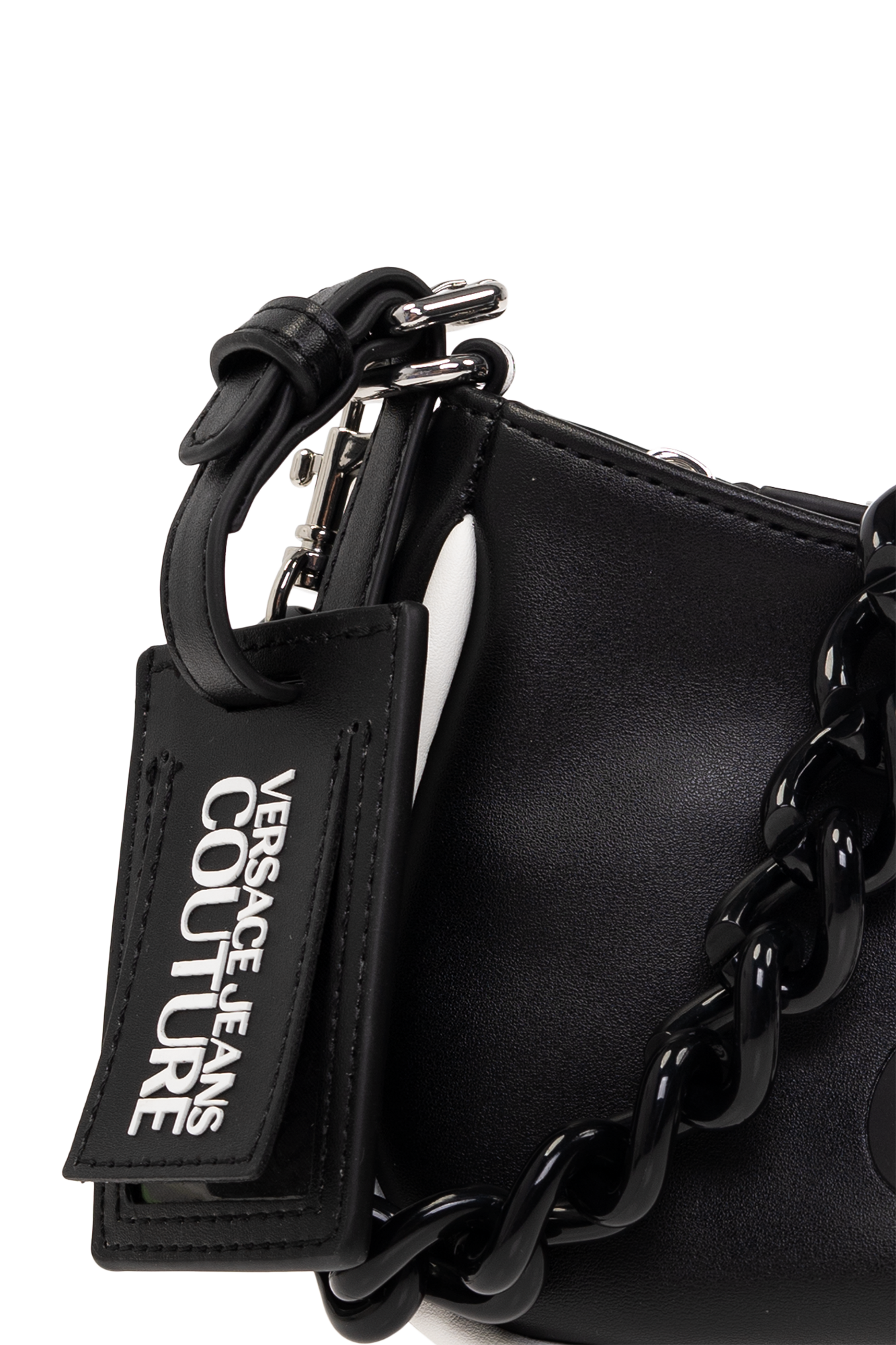 Versace Jeans Couture logo-embellished faux-leather Shoulder Bag