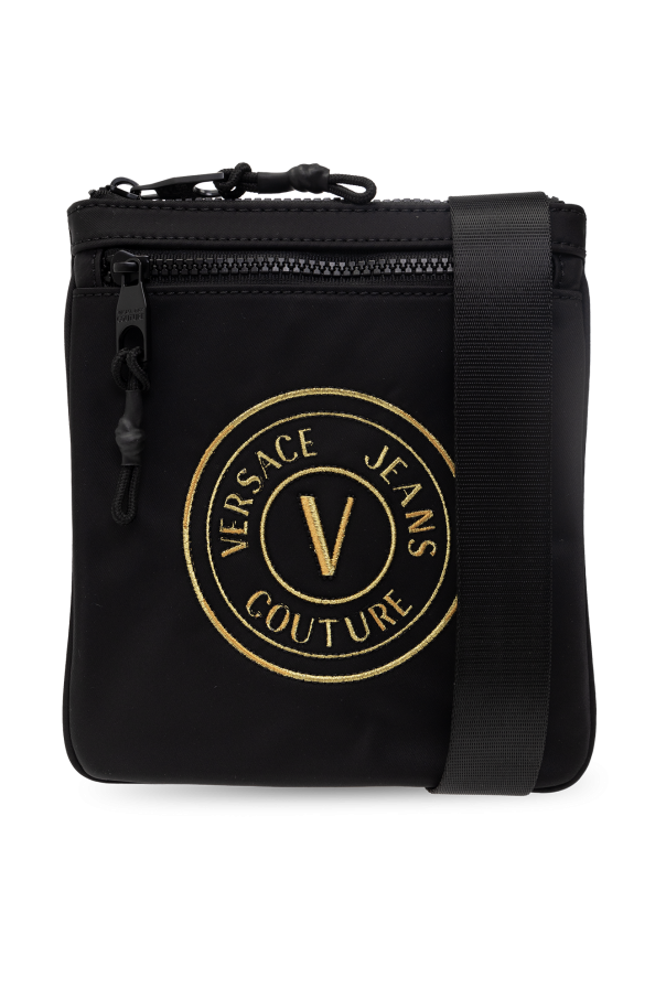 Czarny Torba na ramię z logo Versace Jeans Couture - Vitkac Polska