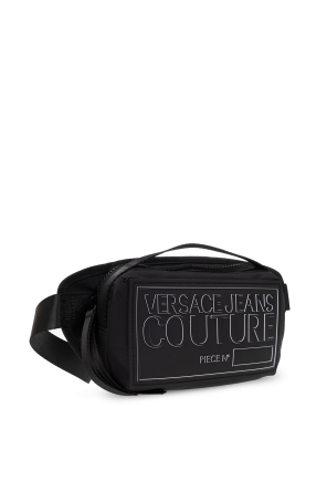 Versace floral Jeans Couture Belt bag with logo