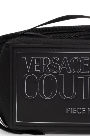 Versace floral Jeans Couture Belt bag with logo
