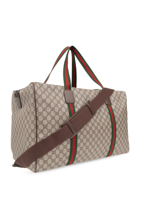 gucci love ‘GG Supreme’ canvas holdall bag