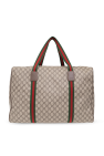 Gucci beige ‘GG Supreme’ canvas holdall bag
