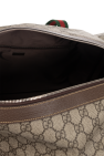 Gucci beige ‘GG Supreme’ canvas holdall bag