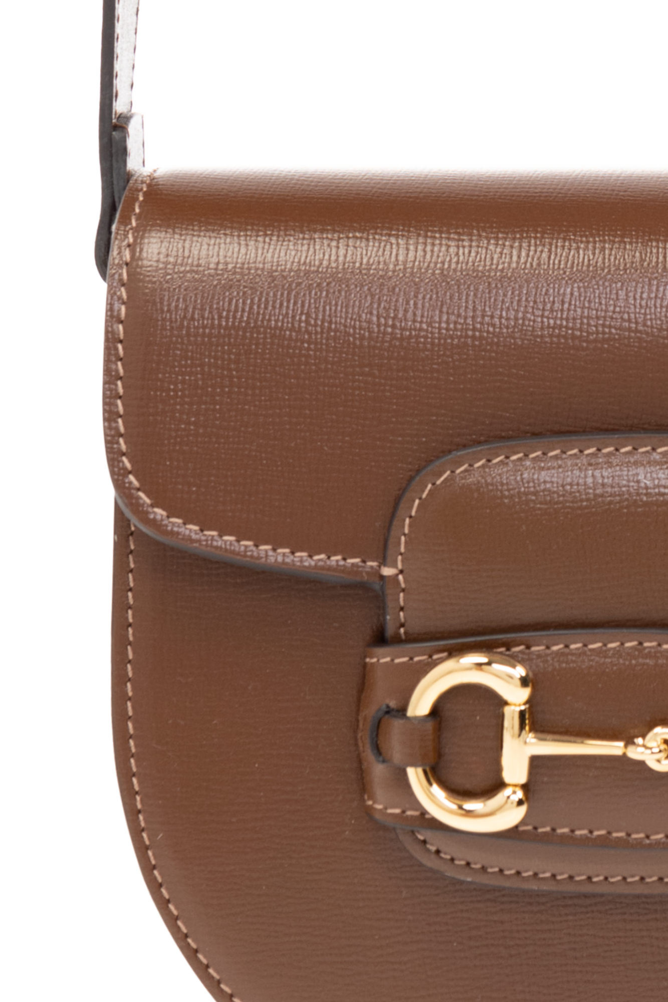 Gucci 1955 Horsebit Shoulder Bag In Brown