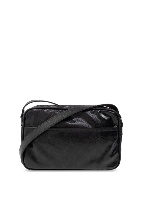 Gucci, Bags, Gucci Imprime Monogram Web Carry On Duffel Black  Weekendtravel Bag