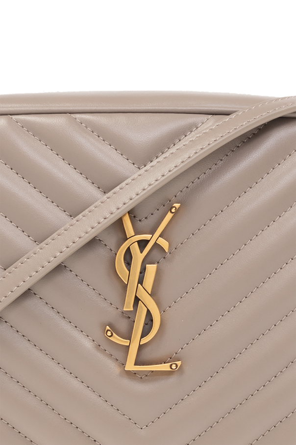 Saint Laurent Toy Loulou Monogram Dark Beige Leather Shoulder Bag