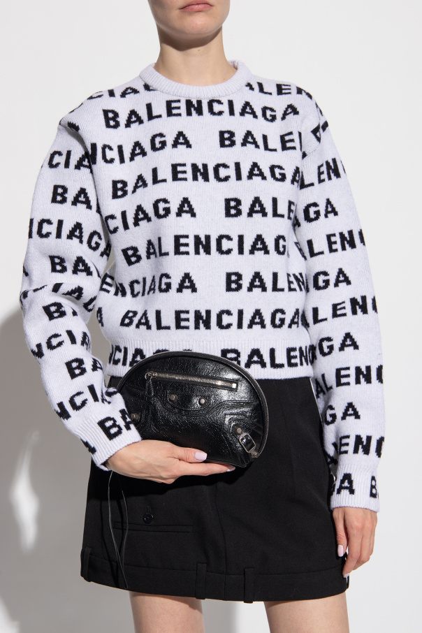 Balenciaga Leather wash bag
