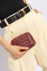 Bottega Veneta BURGUNDY Leather cosmetic bag