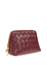Bottega Veneta BURGUNDY Leather cosmetic bag
