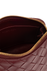 Bottega Veneta BURGUNDY Leather cosmetic bag