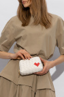 Bottega Veneta WHITE Wash bag with heart motif