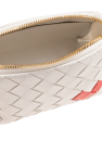 Bottega Veneta WHITE Wash bag with heart motif