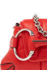 Gucci RED ‘Horsebit Chain Small’ handbag