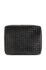 Bottega Veneta BLACK ‘Intrecciato Medium’ travel case