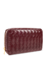 Bottega Veneta BURGUNDY ‘Intrecciato Medium’ clutch