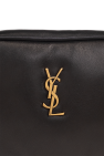 Saint Laurent BLACK Leather wash bag