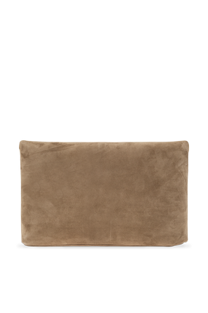 Saint Laurent Wildleder-Clutch „Enveloppe“