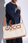 Gucci cream Travel bag with logo