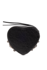 Balenciaga BLACK Heart-shaped leather pouch
